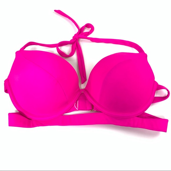 Victorias Secret Bikini Top 36C Hottie Halter Pink - Picture 1 of 15